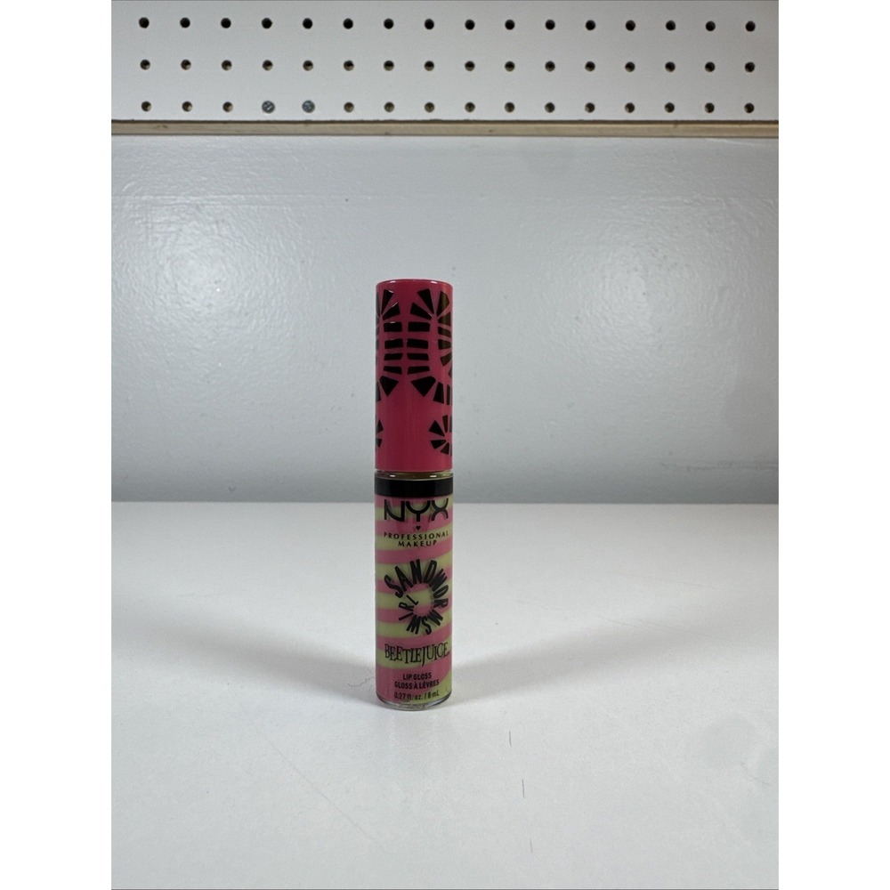 NYX Beetlejuice Sand worm Swirl Lop Gloss Pink & Green‎ New